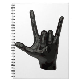 Cuaderno devil horns hand