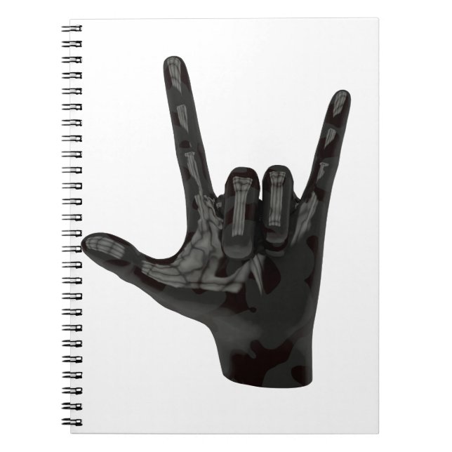 Cuaderno devil horns hand (Frente)