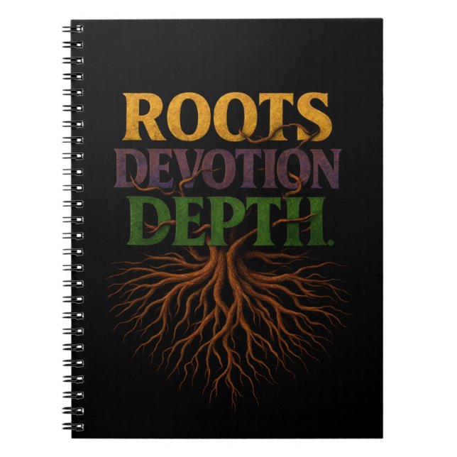 Cuaderno Devoción de raíces Profundidad  (Frente)