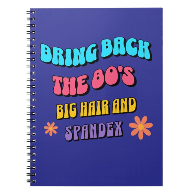 Cuaderno Devolver los años 80 (Frente)