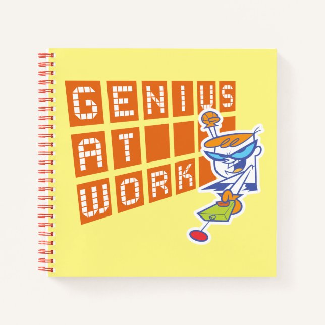 Cuaderno Dexter "Genius At Work" (Anverso)