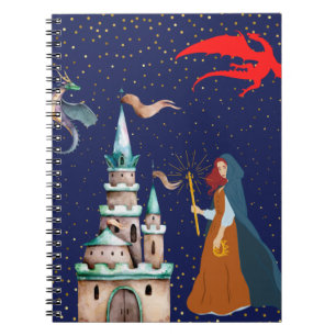 Cuaderno Dgragones y castillo