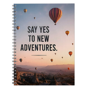 Cuaderno 🌍 Di Sí a Nuevas Aventuras Todos los Días ✨