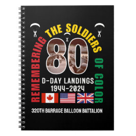 Cuaderno DÍA D LANDINGS 80 Aniversario Soldados de color