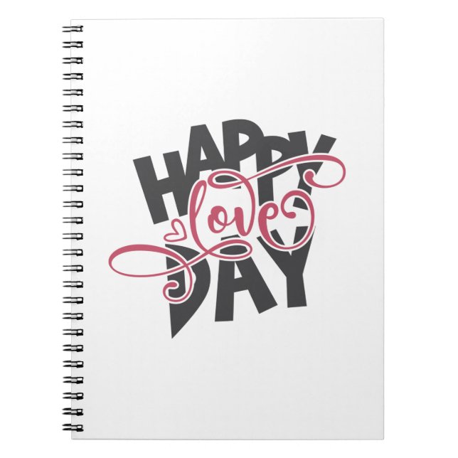 Cuaderno Día de amor feliz de San Valentín (Frente)