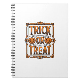 Cuaderno Día de Brujas Truco Regalo Calabaza Calaveras Grab