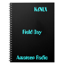 Cuaderno Día de campo de Rótulo de llamadas de radio amateu