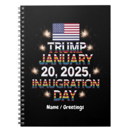 Cuaderno Día de la Inauguración de Trump, 20 de enero de 20
