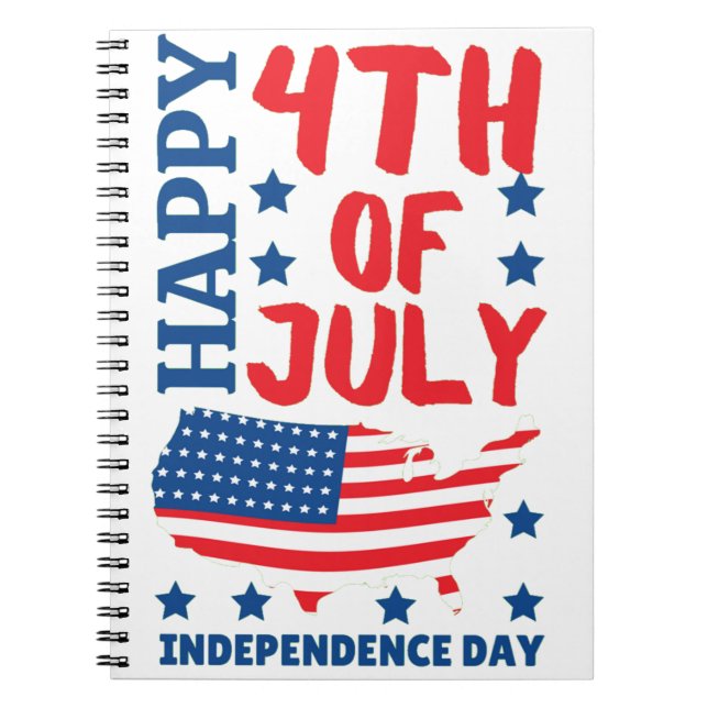 CUADERNO DÍA DE LA INDEPENDENCIA 4 DE JULIO (Frente)