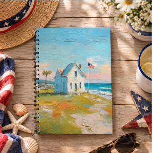 Cuaderno Día de la Independencia Americana de Playa Vintage