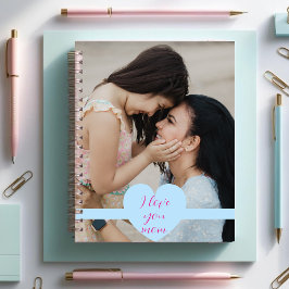 Cuaderno Día de la Madre con foto y mensaje Personalizado
