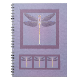 Cuaderno Día de la madre de la libélula violeta
