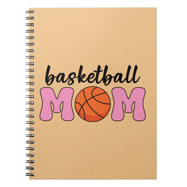 Cuaderno Día de la Madre de mamá de baloncesto (Frente)