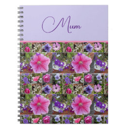 Cuaderno Día de la Madre floral Rosa Penunia Daisy Flowers