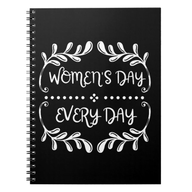 Cuaderno Día de la mujer todos los días (Frente)