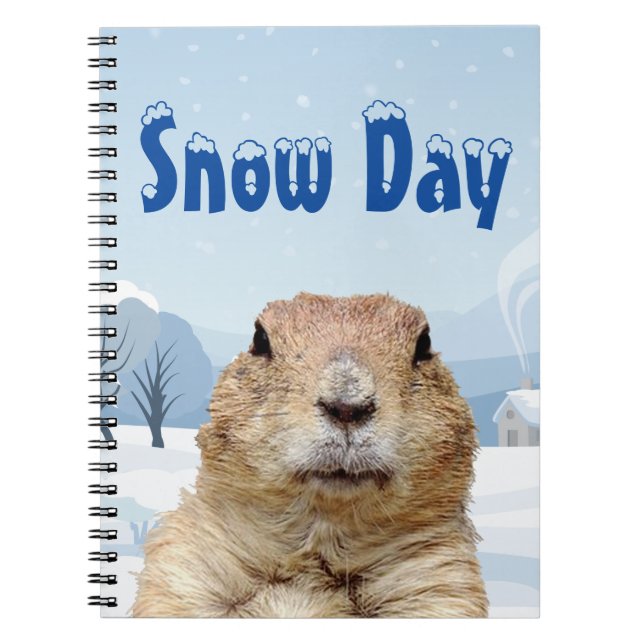 Cuaderno Día de la Nieve en Groundhog (Frente)
