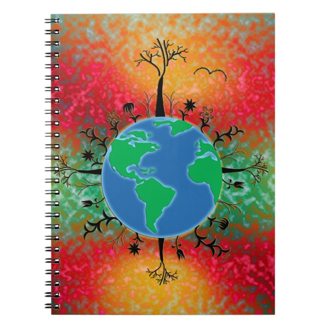 Cuaderno Día de la Tierra ~ Amanecer (Frente)