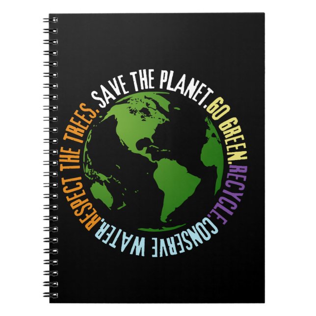 Cuaderno Día de la Tierra Salven el planeta Vamos Verde (Frente)