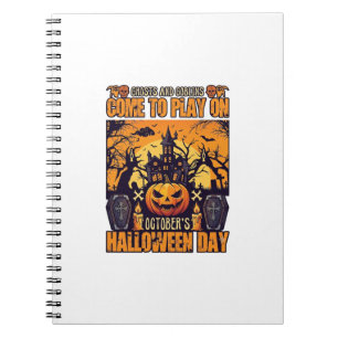 Cuaderno Día de las Brujas Duendes Fantasmas Ven a Jugar Oc