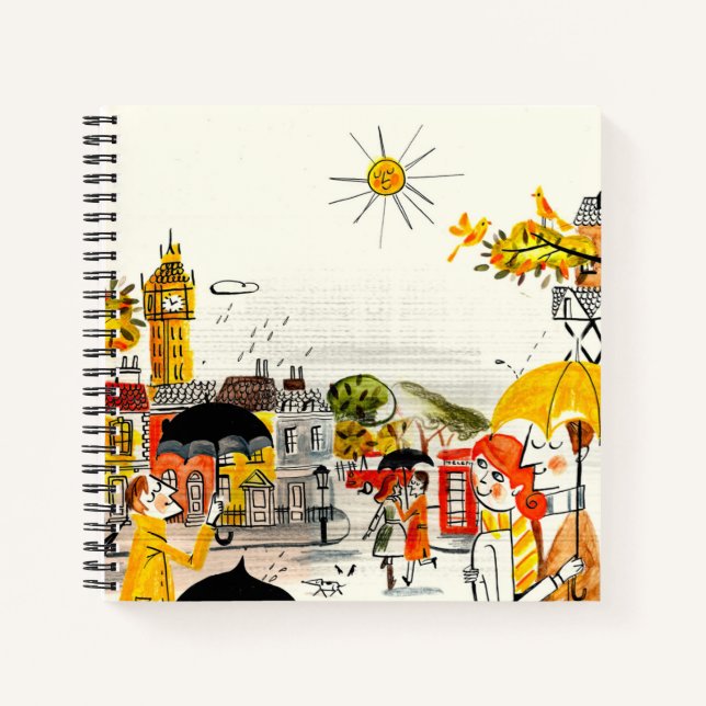 Cuaderno Día de lluvias en Londres (Anverso)
