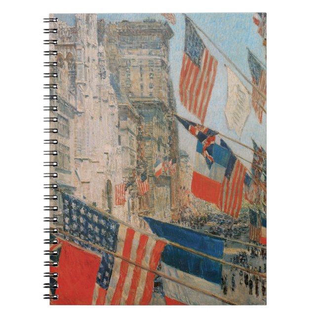 Cuaderno Día de los Aliados, mayo de 1917 por Childe Hassam (Frente)