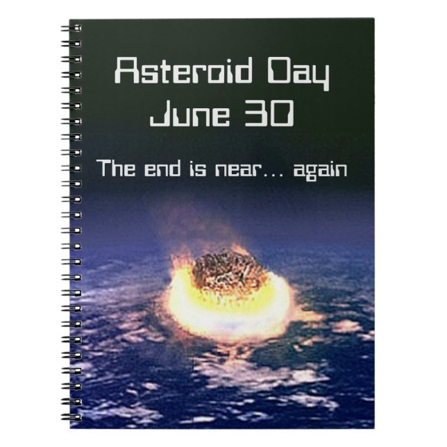 Cuaderno Día de los Asteroides 30 de junio (Frente)