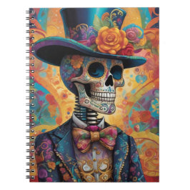 Cuaderno Dia de los Muertos Dapper Skeleton