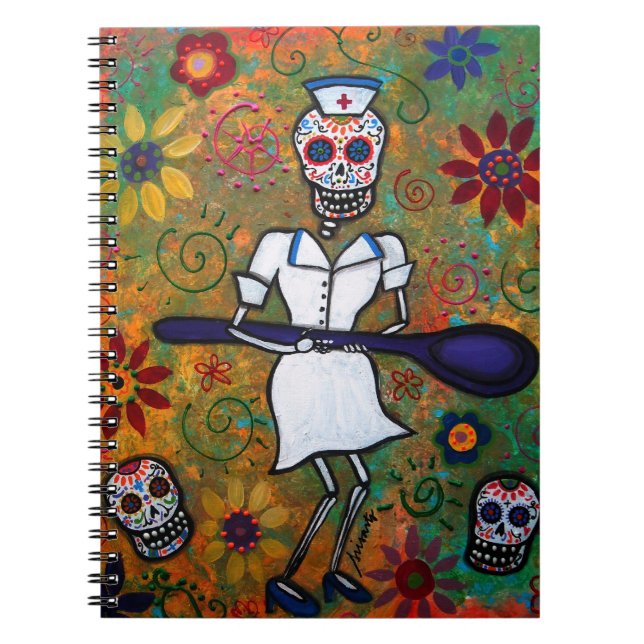 Cuaderno Dia de los Muertos NURSE Notebook (Frente)