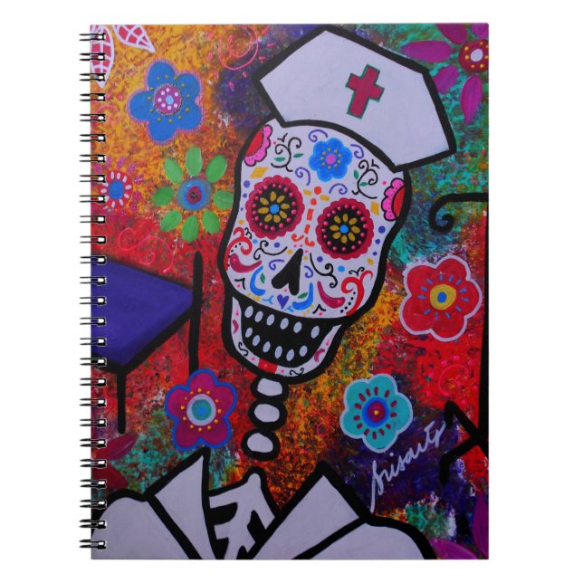 Cuaderno Dia de los Muertos NURSE Notebook (Frente)