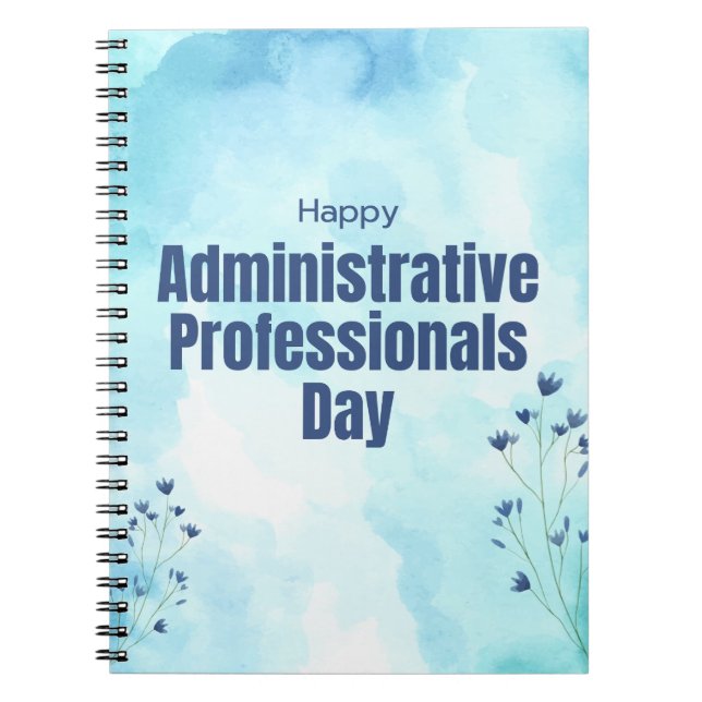 Cuaderno Día de los Profesionales Administrativos (Frente)