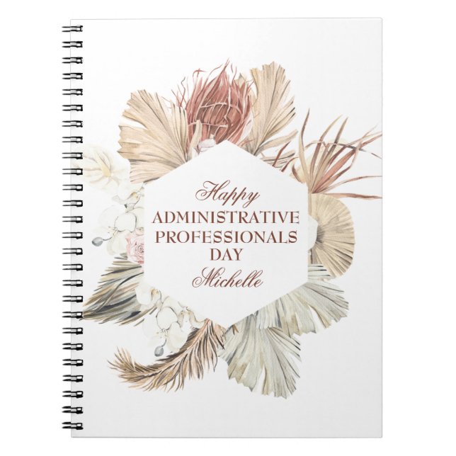 Cuaderno Día de los Profesionales Administrativos Personali (Frente)