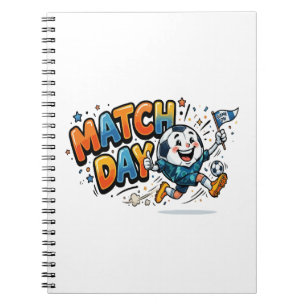 Cuaderno Día de Partido Balón de Fútbol Divertido