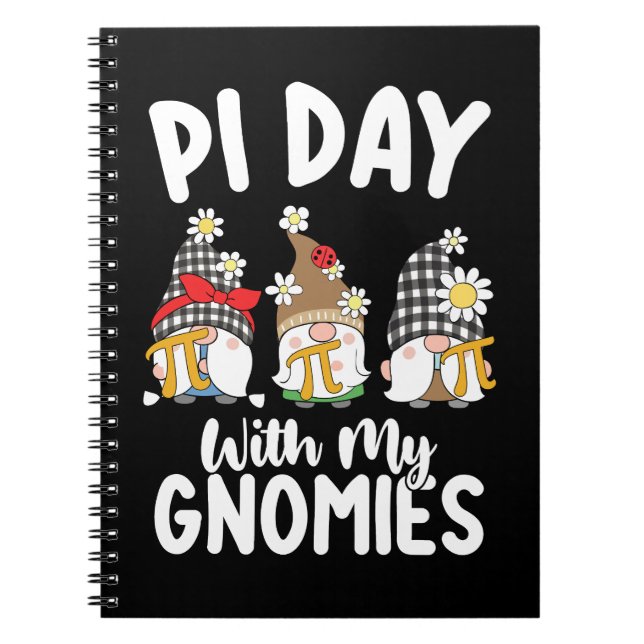 Cuaderno Día de Pi con mis Gnomies Divertida Matemática Mat (Frente)