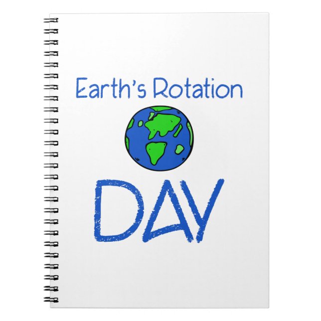 Cuaderno Día de rotación de la tierra (Frente)