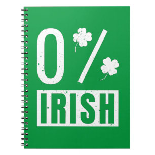 Cuaderno Día de San Patricio 0% Atractivo irlandés de cuatr