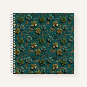Cuaderno Día de San Patricio Música Vintage Trébol