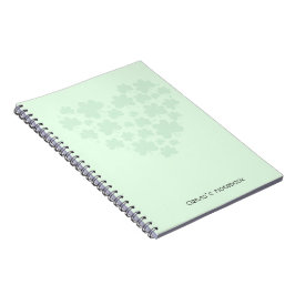 Cuaderno Día de San Patrick 3 trébol de hojas Corazón Verde