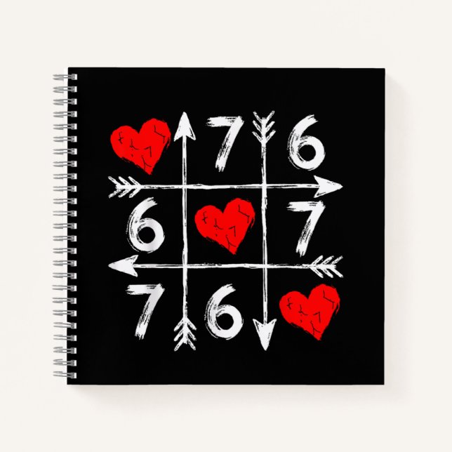 Cuaderno Día de San Valentín 67 Seis Siete Meme Amor 6 7 Co (Anverso)