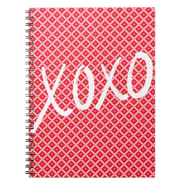 Cuaderno Día de San Valentín adorable XOXO (Frente)
