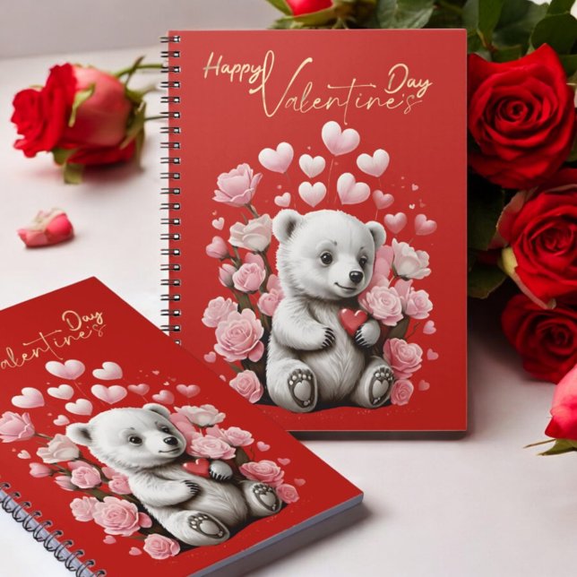Cuaderno Día de San Valentín con Oso de Peluche Rico (Subido por el creador)