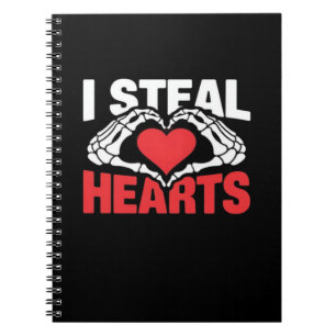 Cuaderno Día de San Valentín De Corazones De Robo Gracioso