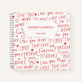 Cuaderno Día de San Valentín Romantic Words