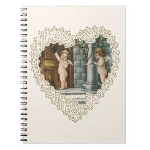 Cuaderno Día de San Valentín Victoriano, Ángeles Antiguos c