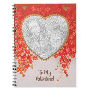 Cuaderno Día de San Valentín Victoriano Antiguo Mi Corazón 