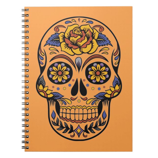 Cuaderno Día del cráneo mexicano de los muertos (Frente)