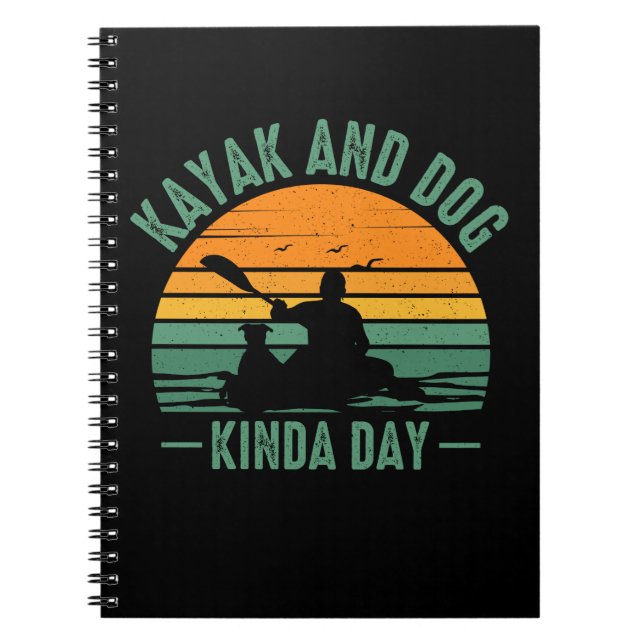 Cuaderno Día del Kayak y el perro (Frente)