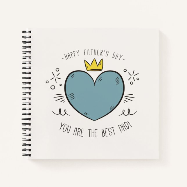 Cuaderno Día del Padre Feliz | Portátil (Anverso)