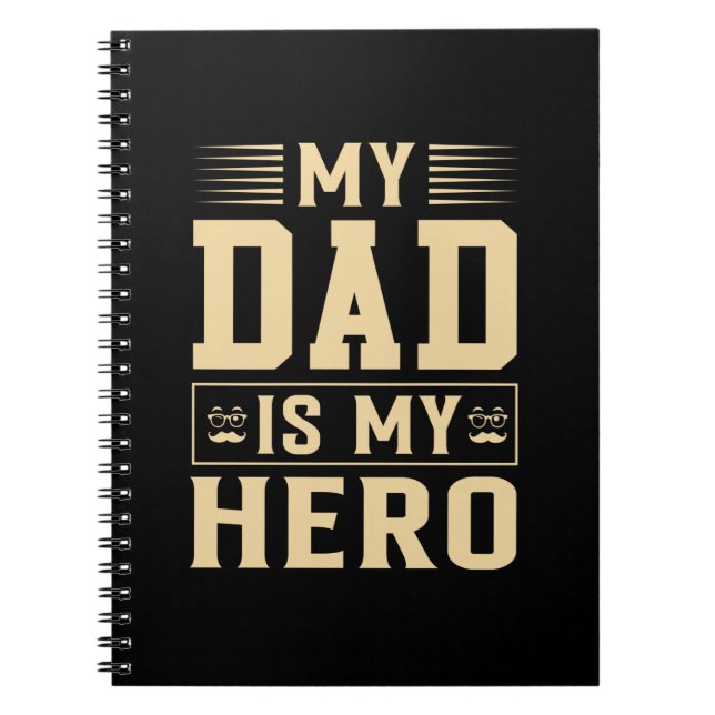 Cuaderno Día del Padre Mi papá es mi héroe (Frente)