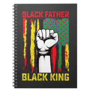 Cuaderno Día del Padre Negro Juneteenth Papá Rey Celebrando
