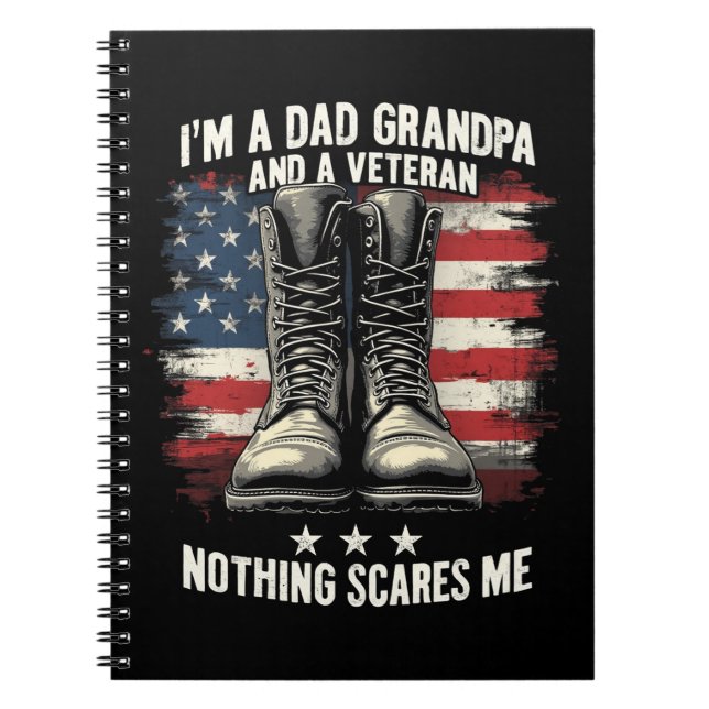 Cuaderno Día del Padre Patriótico Veterano Abuelo (Frente)